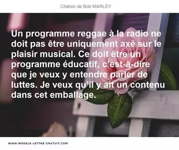 Citations Bob MARLEY