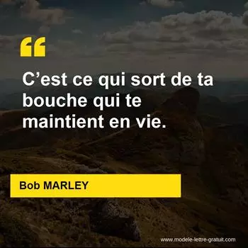 Citation Bob MARLEY