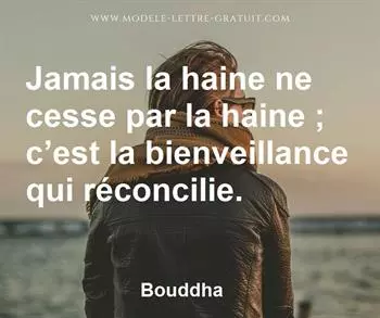 Citation de Bouddha