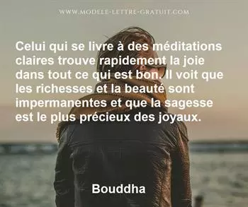 Citation de Bouddha