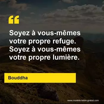Citation Bouddha