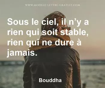 Citation de Bouddha