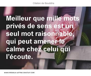 Citations Bouddha