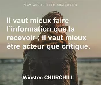 Citation de Winston CHURCHILL
