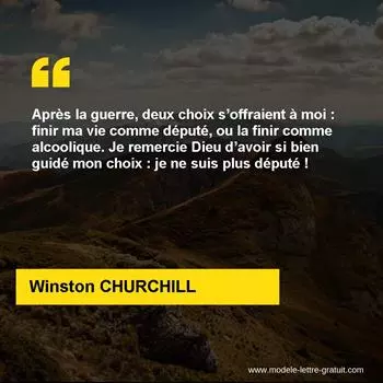 Citation Winston CHURCHILL