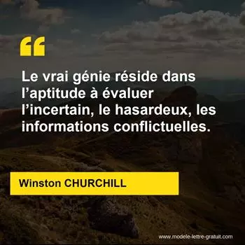 Citation Winston CHURCHILL