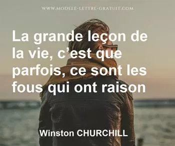 Citation de Winston CHURCHILL