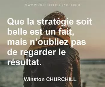Citation de Winston CHURCHILL