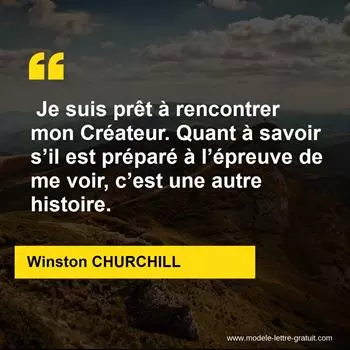 Citation Winston CHURCHILL