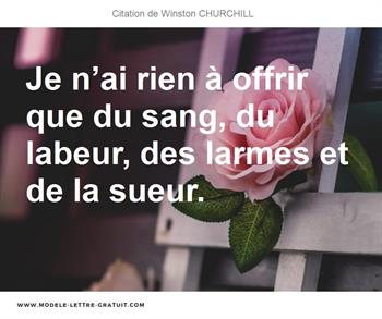 Citations Winston CHURCHILL