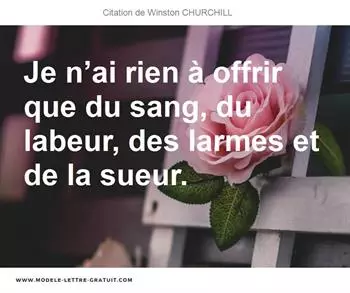 Citations Winston CHURCHILL