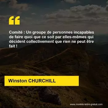 Citation Winston CHURCHILL