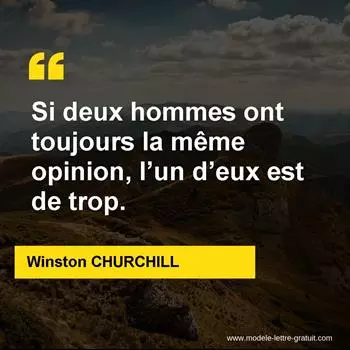 Citation Winston CHURCHILL