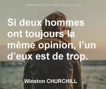 Citation de Winston CHURCHILL