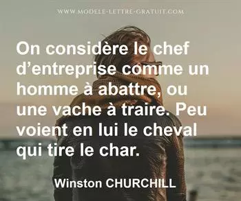Citation de Winston CHURCHILL