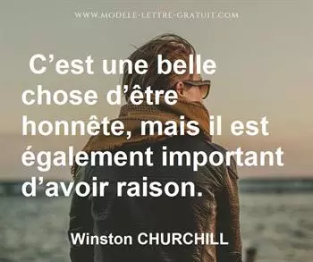 Citation de Winston CHURCHILL
