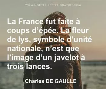 Citation de Charles DE GAULLE