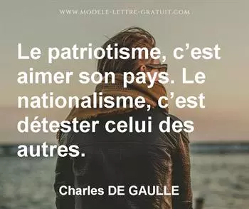 Citation de Charles DE GAULLE