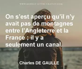 Citation de Charles DE GAULLE
