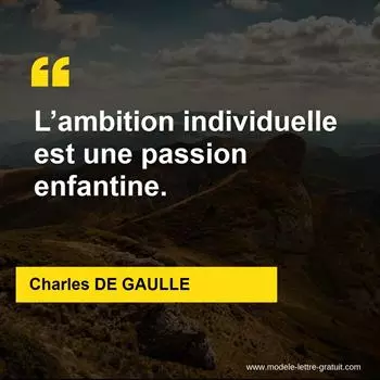 Citation Charles DE GAULLE