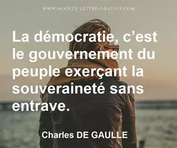 Citation de Charles DE GAULLE