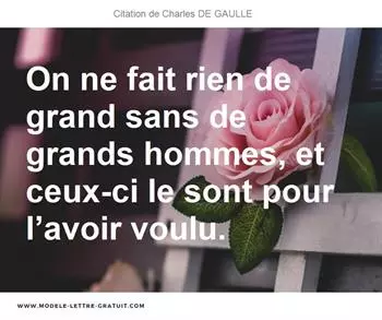 Citations Charles DE GAULLE
