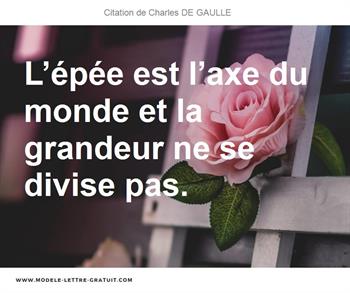 Citations Charles DE GAULLE