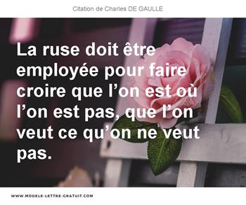 Citations Charles DE GAULLE