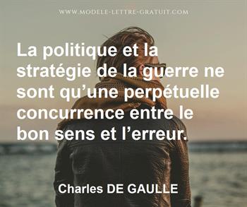 Citation de Charles DE GAULLE