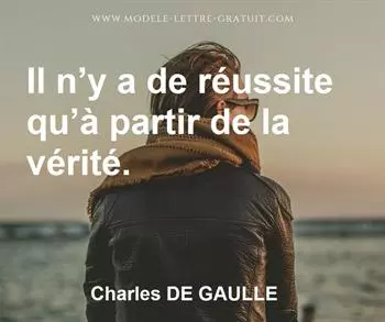 Citation de Charles DE GAULLE