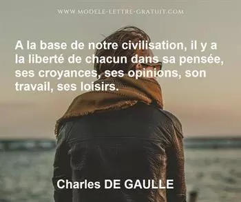 Citation de Charles DE GAULLE