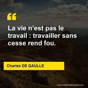 Citation Charles DE GAULLE