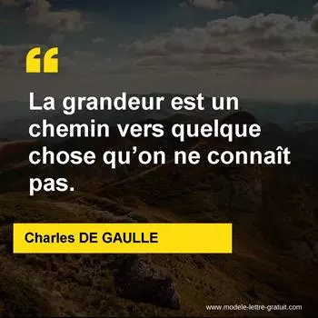 Citation Charles DE GAULLE
