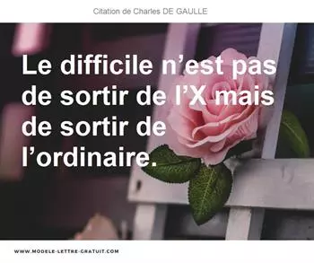 Citations Charles DE GAULLE