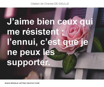 Citations Charles DE GAULLE