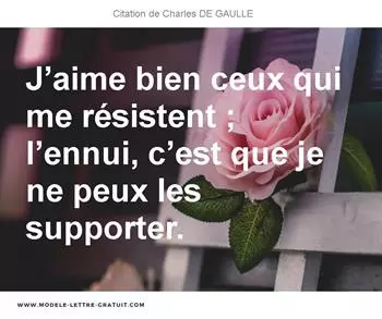 Citations Charles DE GAULLE