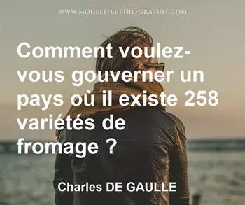 Citation de Charles DE GAULLE