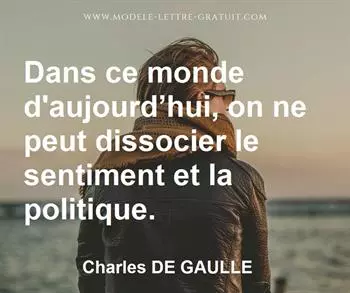 Citation de Charles DE GAULLE