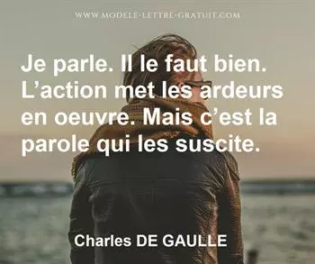 Citation de Charles DE GAULLE