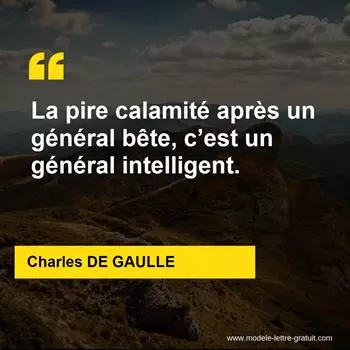Citation Charles DE GAULLE
