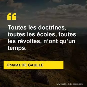 Citation Charles DE GAULLE
