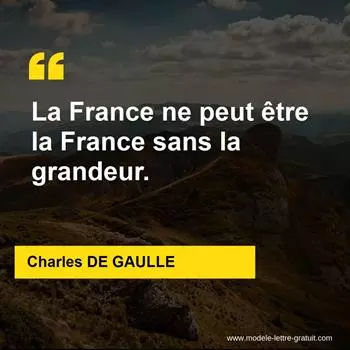 Citation Charles DE GAULLE
