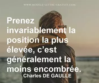 Citation de Charles DE GAULLE