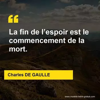 Citation Charles DE GAULLE
