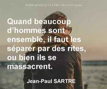 Citation de Jean-Paul SARTRE