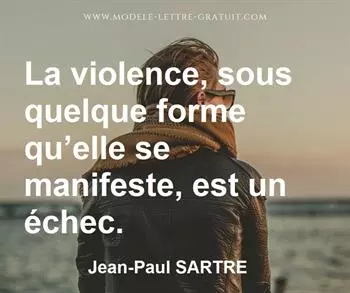Citation de Jean-Paul SARTRE