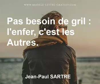 Citation de Jean-Paul SARTRE