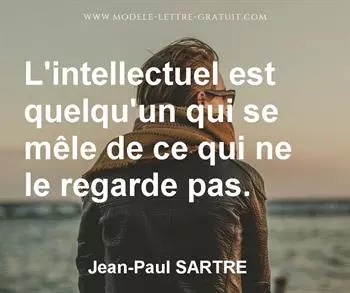 Citation de Jean-Paul SARTRE