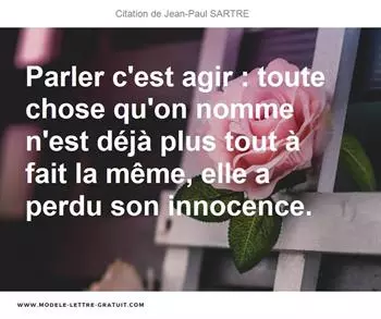 Citations Jean-Paul SARTRE
