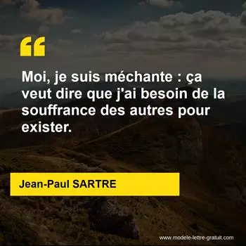 Citation Jean-Paul SARTRE